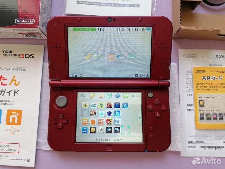 Nintendo 3ds XL Красная IPS верх и низ