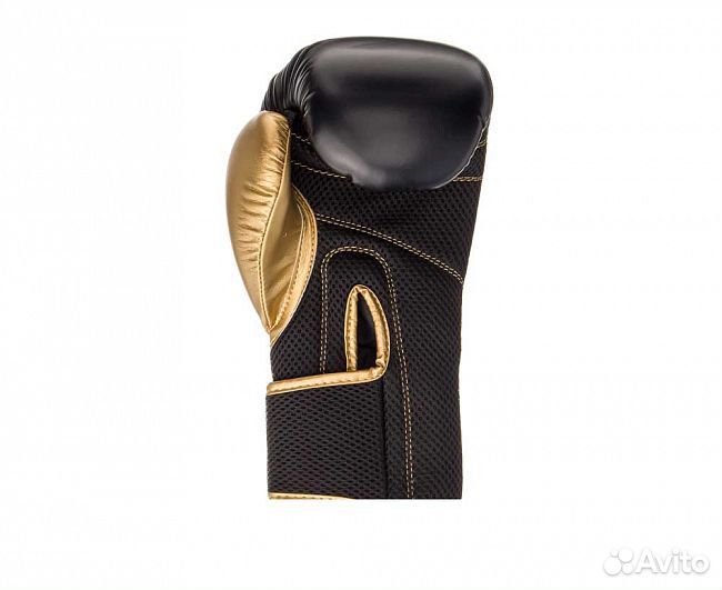 Перчатки боксерские clinch aero черно-золотые