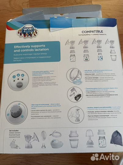 Молокоотсос электрический canpol babies