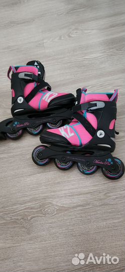 Роликовые коньки р. 32-37р для девочки К-2