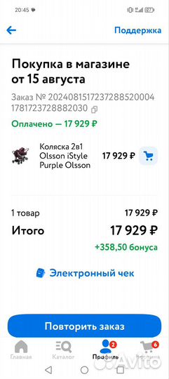 Коляска 2 в 1