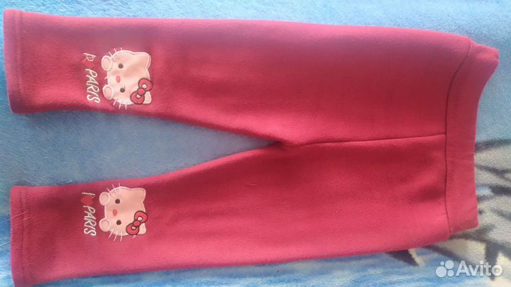 Брючки тёплые для девочки и колготки