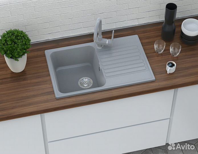 Кухонная мойка GranFest Quarz GF-Z78 Белая
