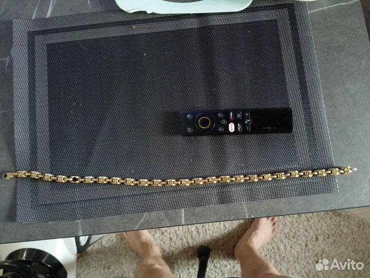 Серебряная цепь в позолоте