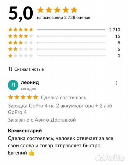 Зарядка GoPro 4 на 2 аккумулятора + 2 акб GoPro 4
