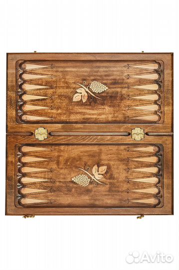 Шахматы и нарды резные Кадам 49 х 49 см Бук Армения 62459