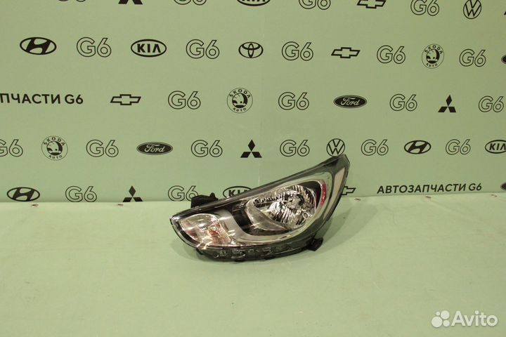 Фара левая Hyundai solaris 2010 - 2014 год