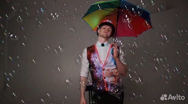 Космическое шоу мыльных пузырей