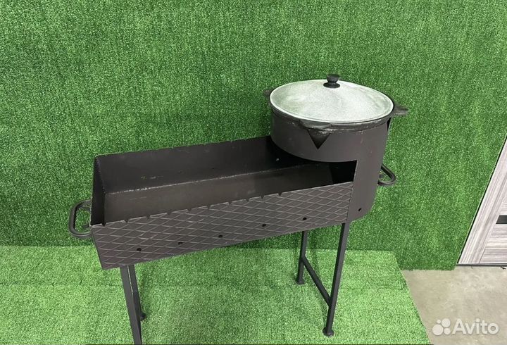 Мангал с подказанником 8-10-12л