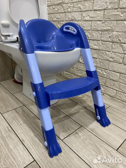 Детская накладка на унитаз с лестницей. Сидушка