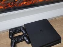 Sony playstation 4 slim 1tb+2 геймпада+много игр