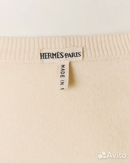 Hermes Margiela жилет из шотландского кашемира