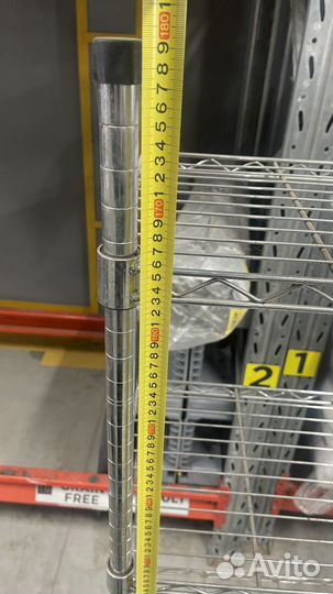 Стеллаж сетчатый двойной, для посуды