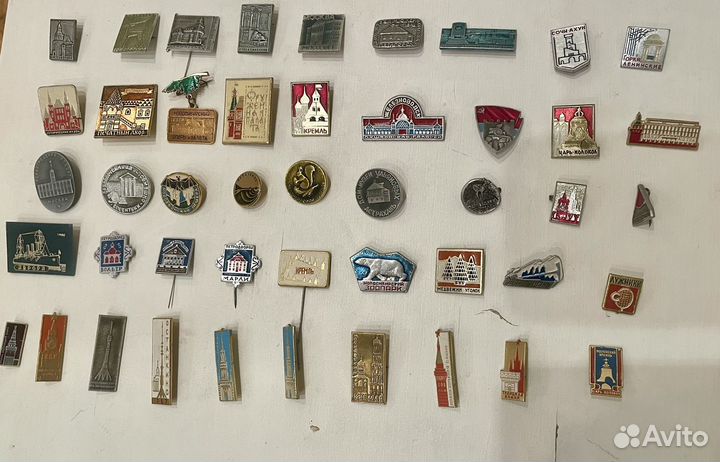 Значки СССР достопримечательности авиация космос