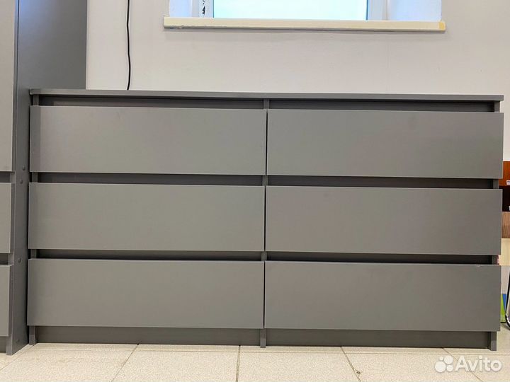 Комод новый серый