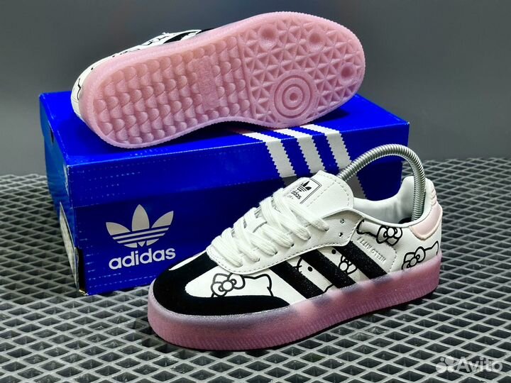 Кроссовки женские Adidas Samba Hello Kitty