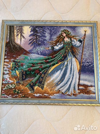 Картина вышитая крестом Весна