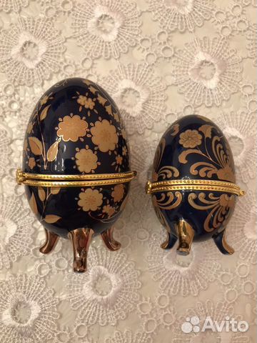 Яйцо шкатулка керамика