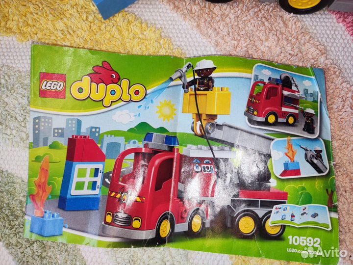 Lego duplo пожарная машина аэропорт кафе домик