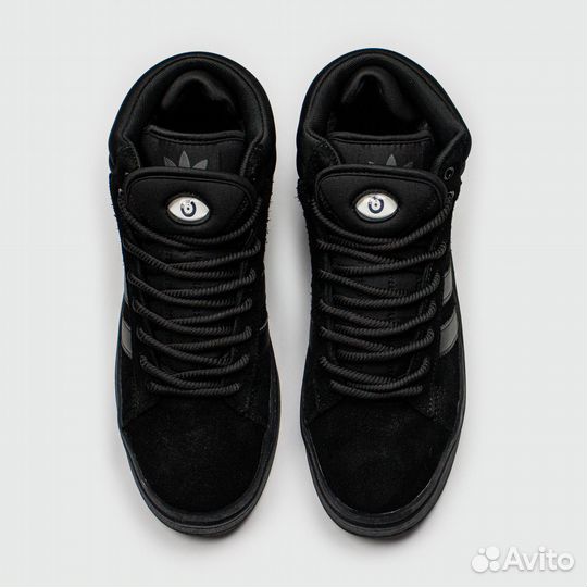 Кроссовки Adidas Campus Black with Fur