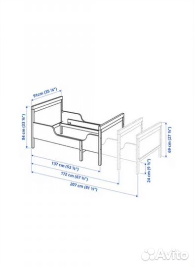 Кровать IKEA сундвик