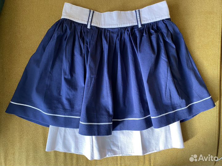 Юбка выше колен в морском стиле Societa размер 40