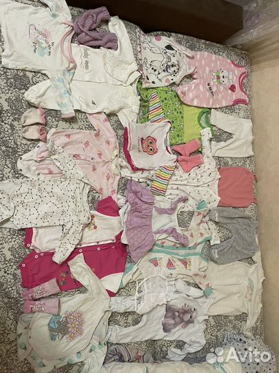 Одежда для девочки + кенгуру + коврик