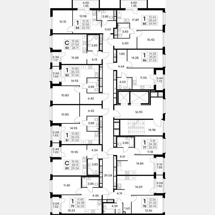 1-к. квартира, 32,9 м², 9/15 эт.