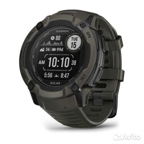 Смарт часы garmin instinct 2X Solar темно-зеленый