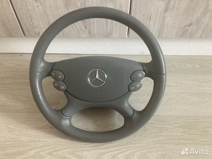 Руль серый mercedes w209 w211 w463 итд