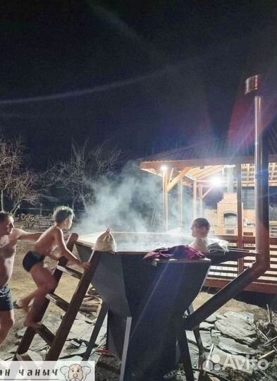 Банный чан на дровах