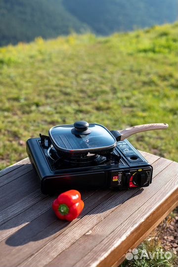 Сковородка для завтраков с крышкой