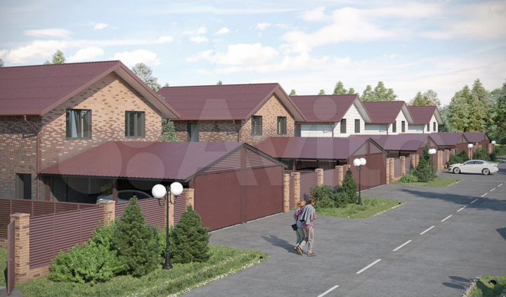 Таунхаус 70 м² на участке 3 сот.