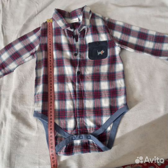 Боди рубашка next 80