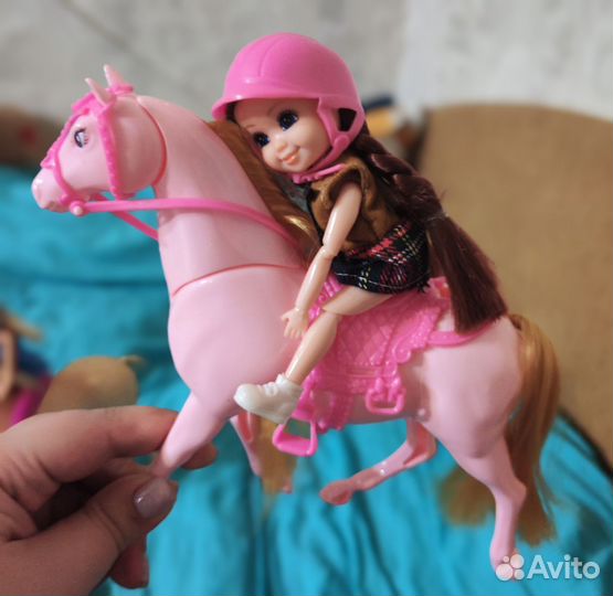 Куклы и лошади пакетом, куклы барби