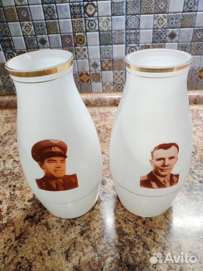 Вазочка СССР герои космонавты