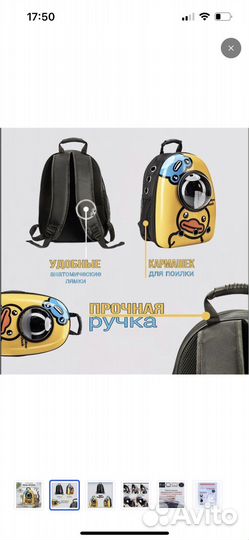 Продам рюкзак-переноску для кошек и собак