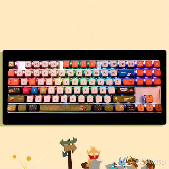 Наборе кейкапов Dota 2 Bounty Hunter Theme Keycap