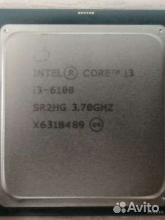 Процессор intel i3-6100 LGA 1151