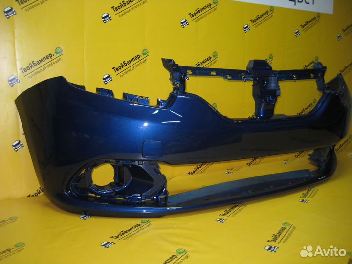 Бампер передний Renault Logan 2014- цвет Синий