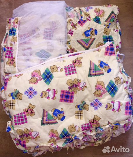 Бортики,балдахин,простынь в детскую кроватку