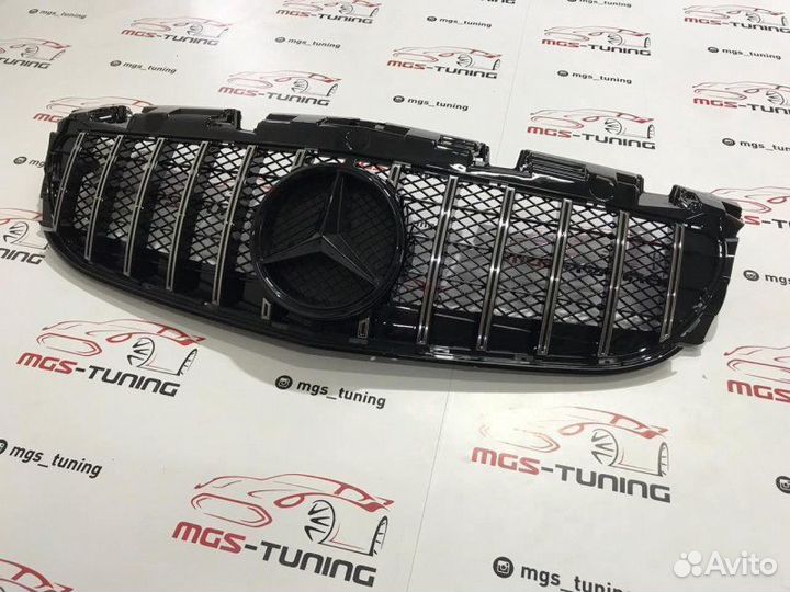 Решетка Mercedes SLC-Class R172 GT Черная звезда