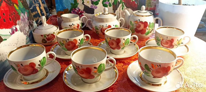 Сервизы чайные, кофейные. Советский фарфор