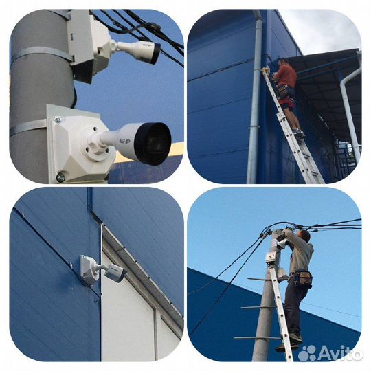 Установка видеонаблюдения, скуд, домофон под ключ