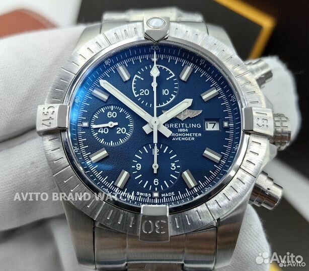 Часы Breitling avenget blue dial new