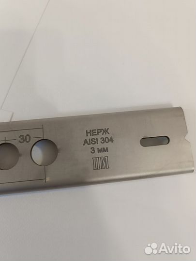 Шаблон для монтажа водорозеток нержавеющий