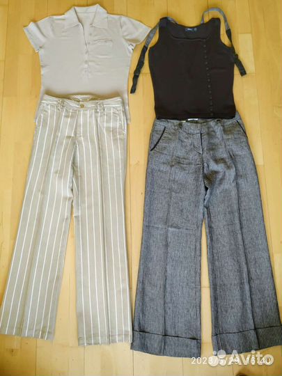 Брюки-палаццо лен хлопок, Rosner