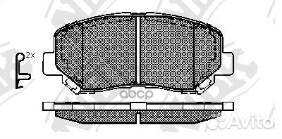 Колодки пер. mazda CX-5 12 PN25000 NiBK