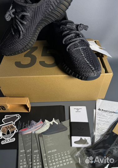 Кроссовки Yeezy Boost 350 V2 Black Люкс+