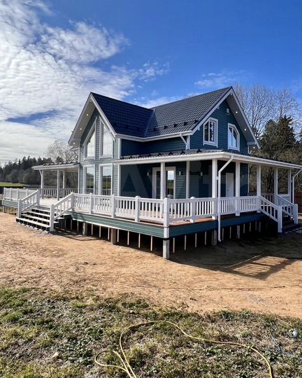 Коттедж 130 м² на участке 8 сот.